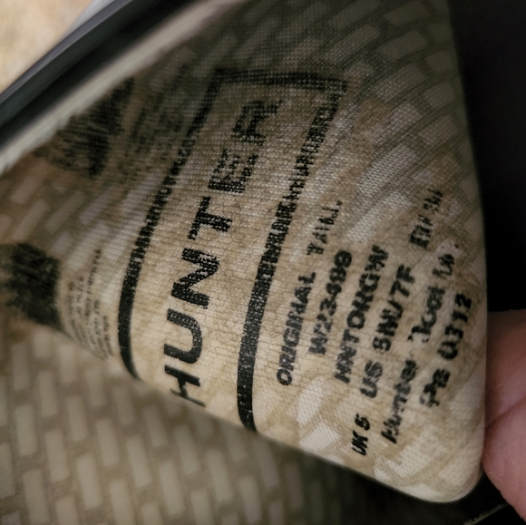 Hunter | Original Tall Rainboots, Black | size 7 - Picture 11 of 11